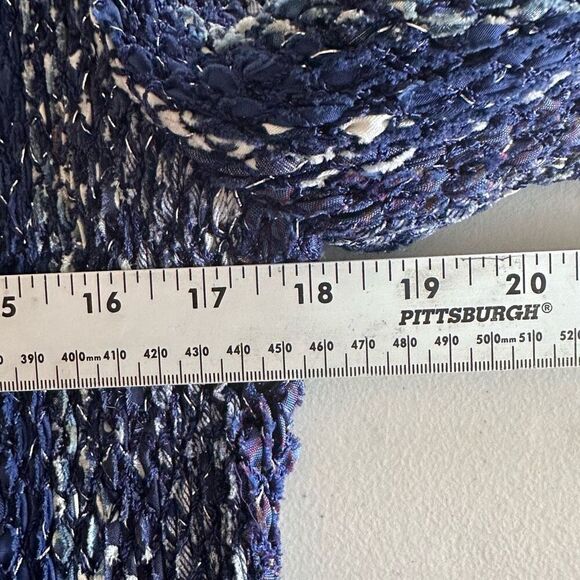 Vintage Estelle Gracer Fiber Artist Art-to-Wear Handwoven Cardigan Jacket Knit - Picture 12 of 13